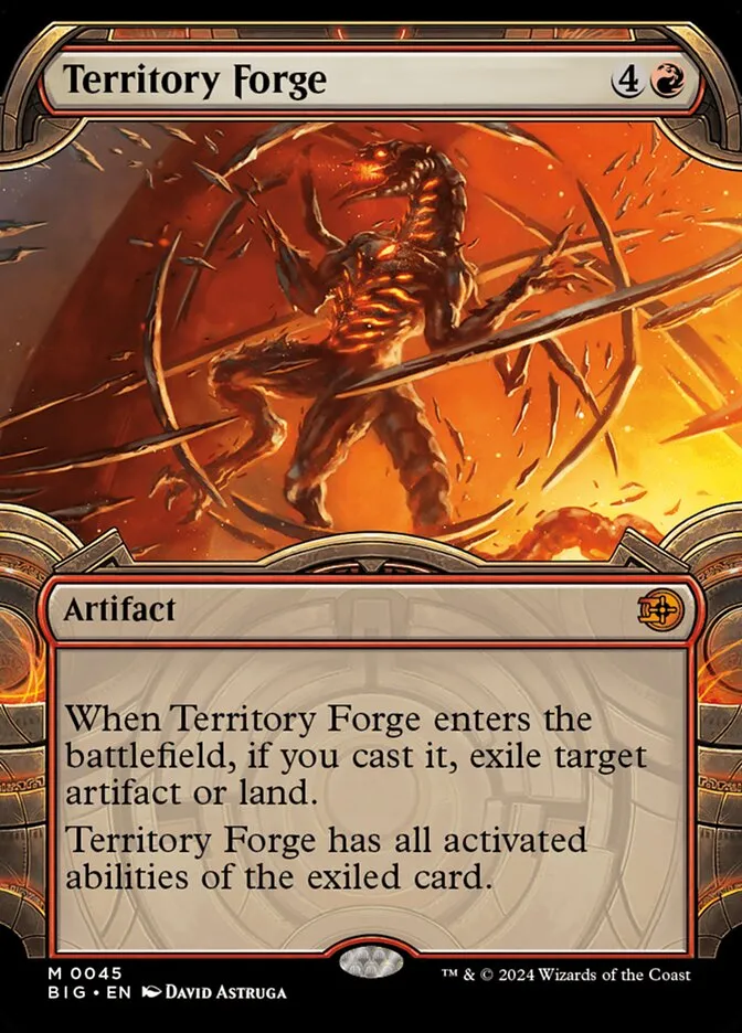 2024 The Big Score Territory Forge mythic #45 mythic card image