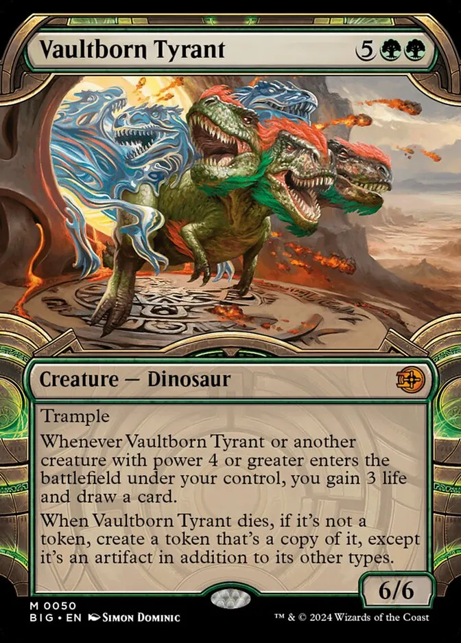 2024 The Big Score Vaultborn Tyrant mythic #50 mythic card image