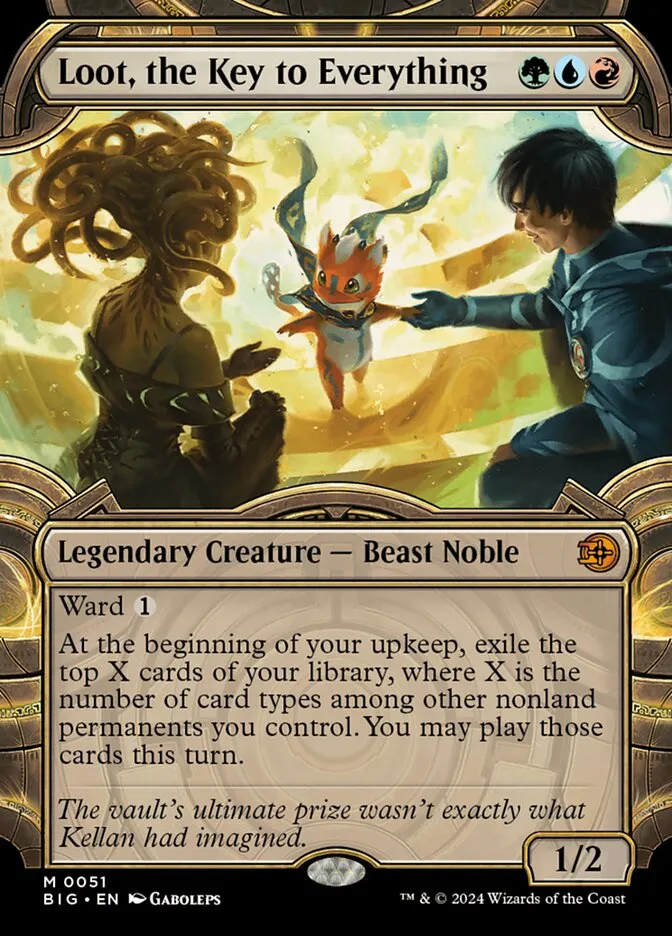 2024 The Big Score Loot, the Key to Everything mythic #51 mythic card image