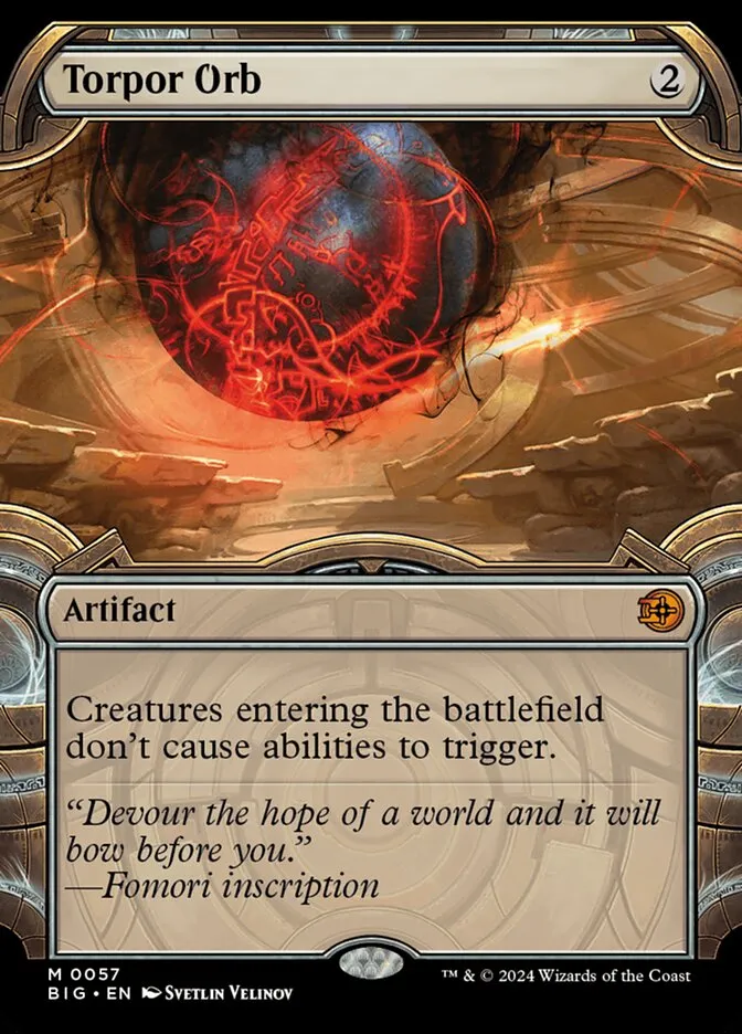 2024 The Big Score Torpor Orb mythic #57 mythic card image