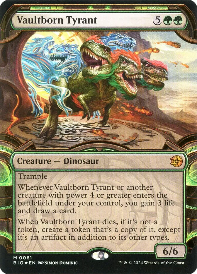 2024 The Big Score Vaultborn Tyrant mythic #61 mythic card image
