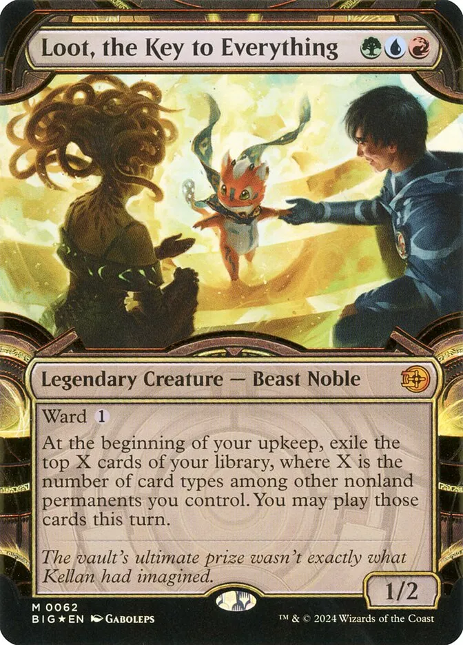 2024 The Big Score Loot, the Key to Everything mythic #62 mythic card image