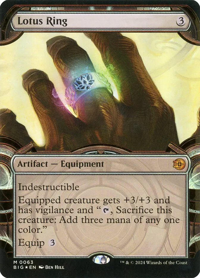 2024 The Big Score Lotus Ring #63 mythic card image