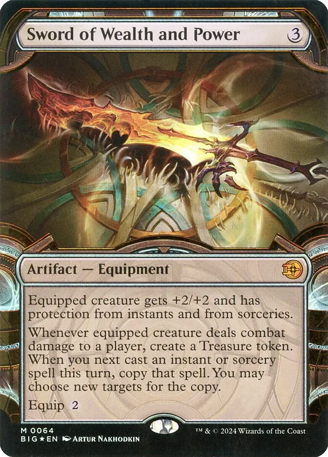 2024 The Big Score Sword of Wealth and Power #64 mythic card image
