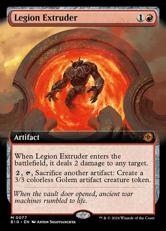 2024 The Big Score Legion Extruder #77 mythic card image