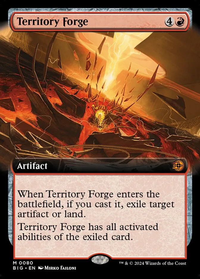 2024 The Big Score Territory Forge #80 mythic card image