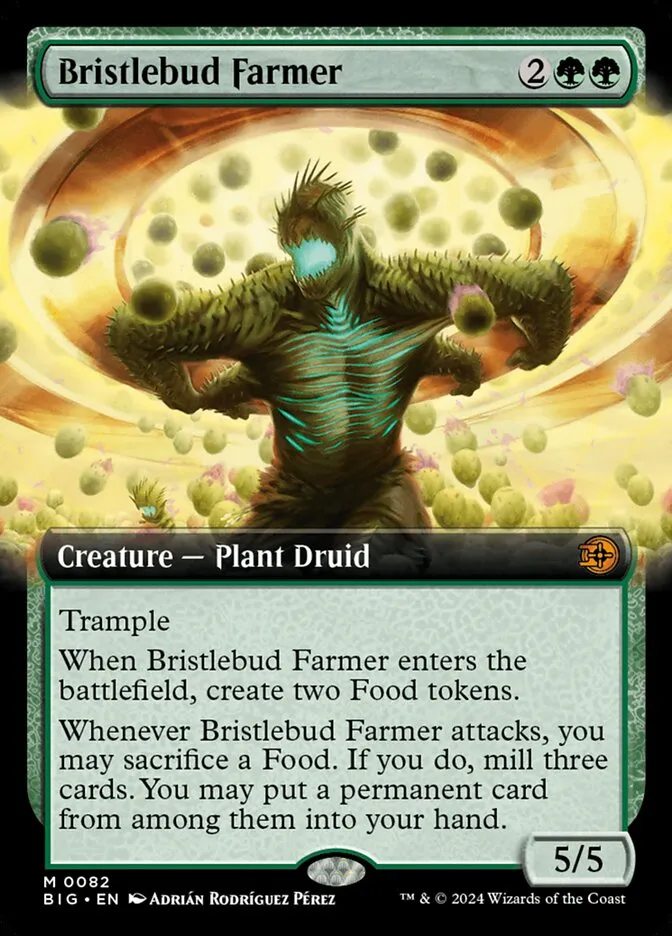 2024 The Big Score Bristlebud Farmer #82 mythic card image