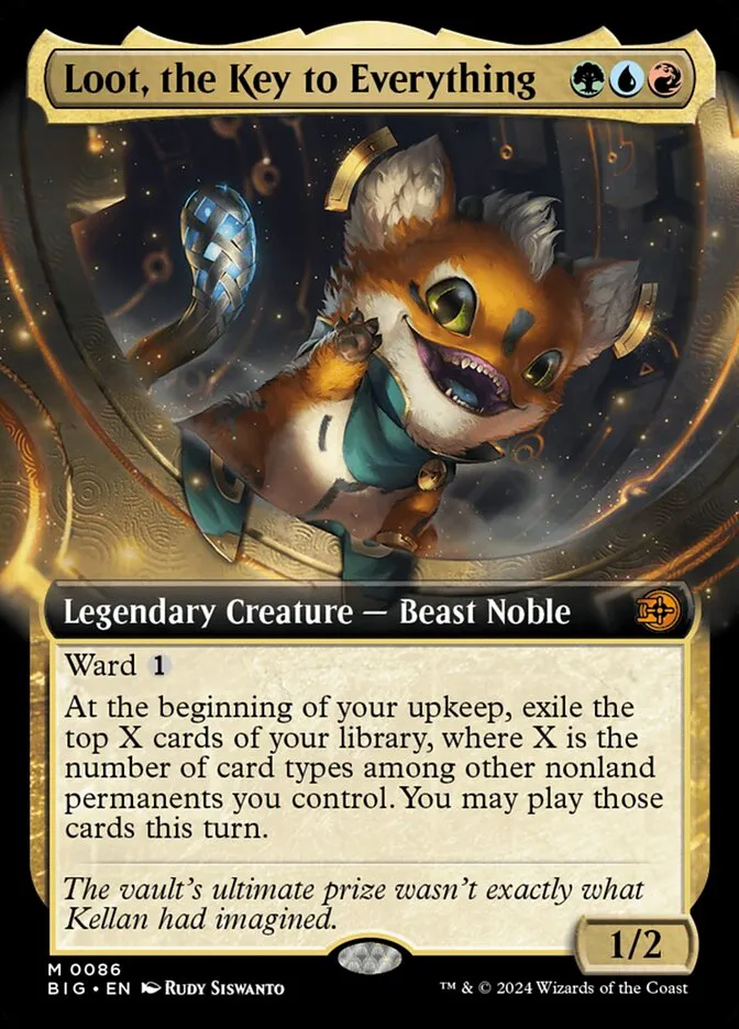 2024 The Big Score Loot, the Key to Everything #86 mythic card image