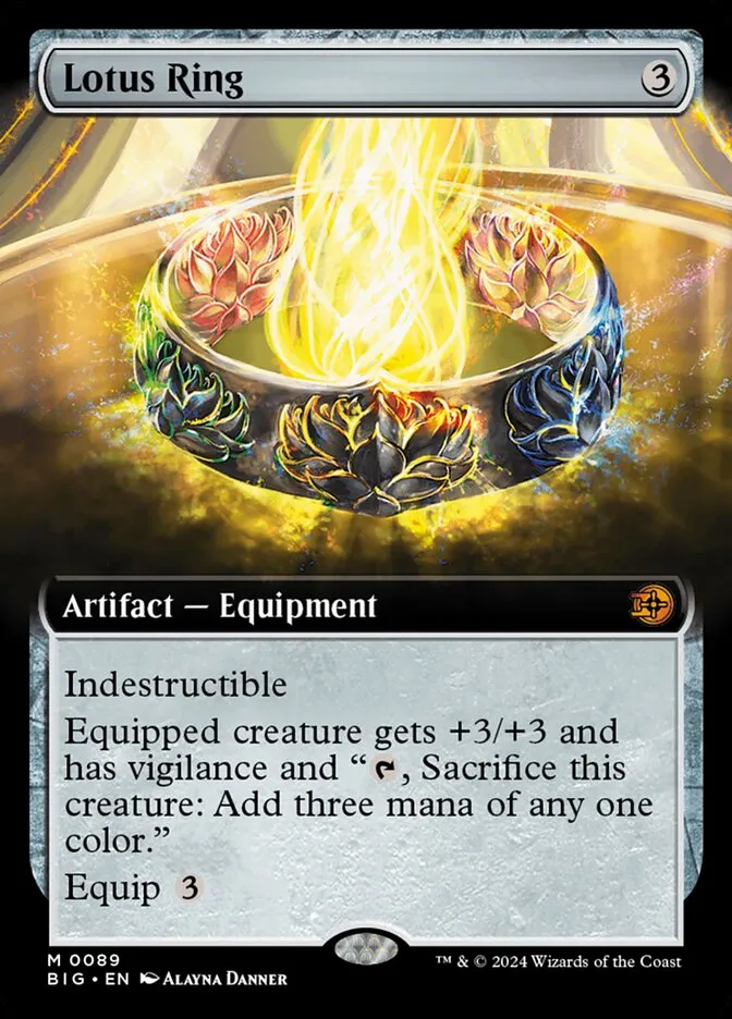 2024 The Big Score Lotus Ring #89 mythic card image
