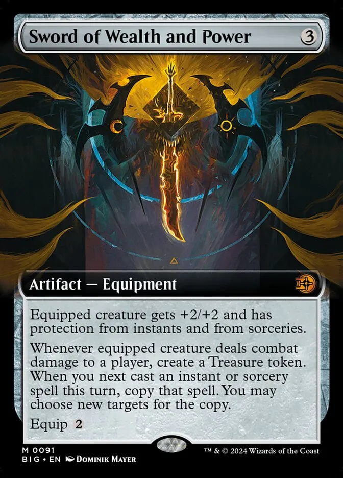 2024 The Big Score Sword of Wealth and Power #91 mythic card image