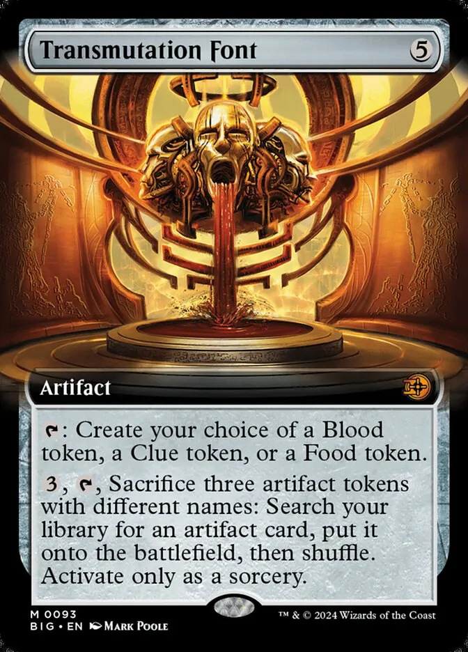 2024 The Big Score Transmutation Font #93 mythic card image