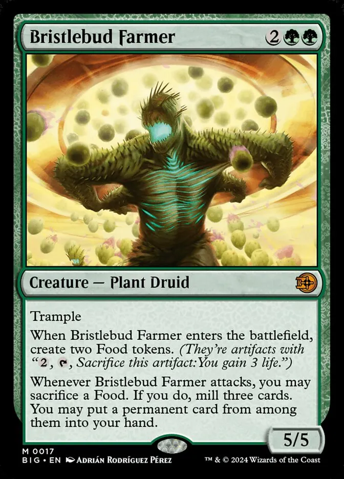 2024 The Big Score Bristlebud Farmer mythic #17 mythic card image
