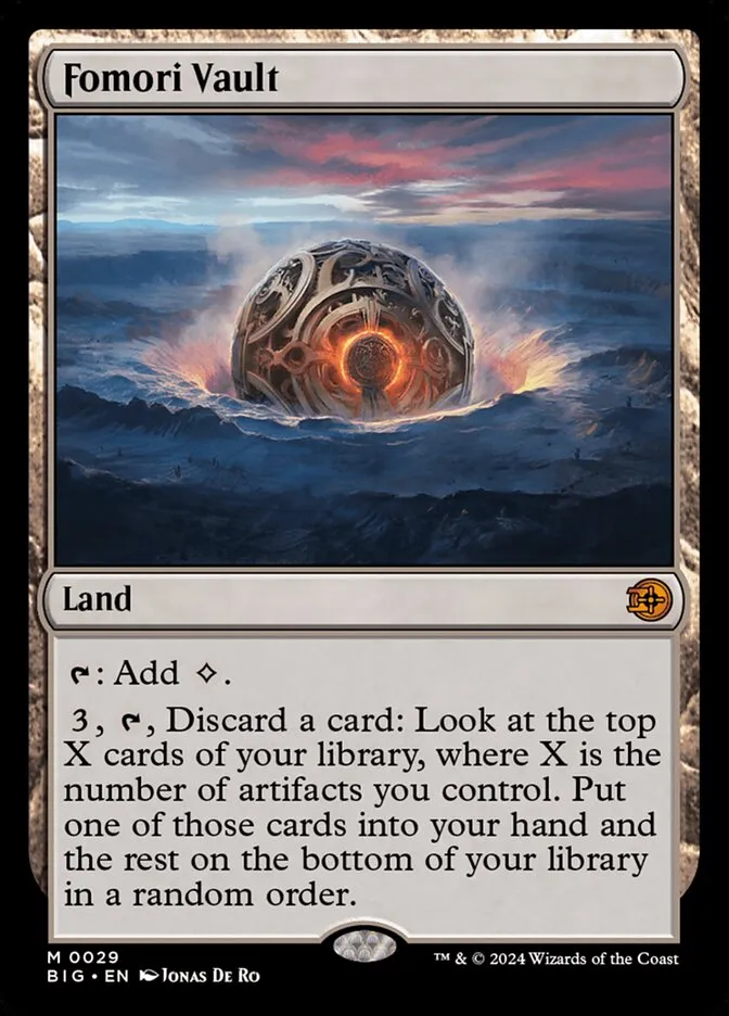 2024 The Big Score Fomori Vault mythic #29 mythic card image