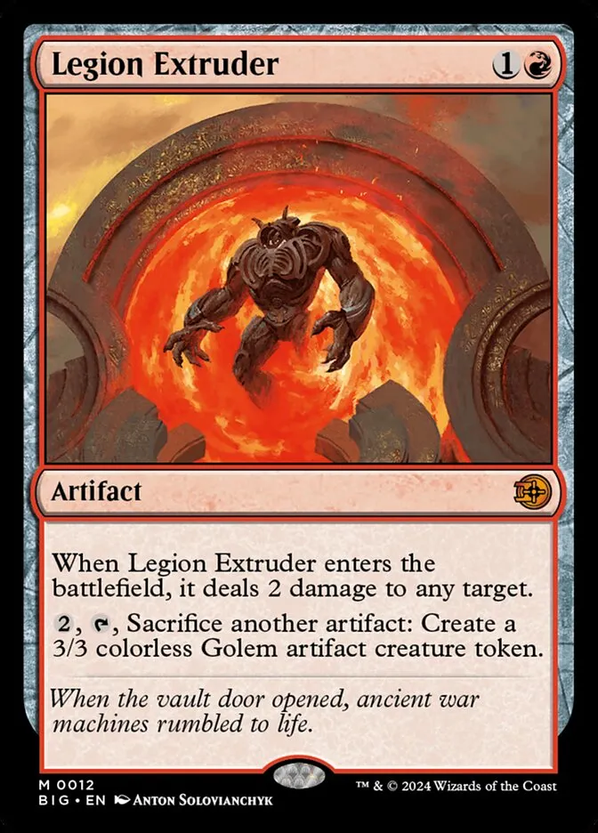 2024 The Big Score Legion Extruder mythic #12 mythic card image