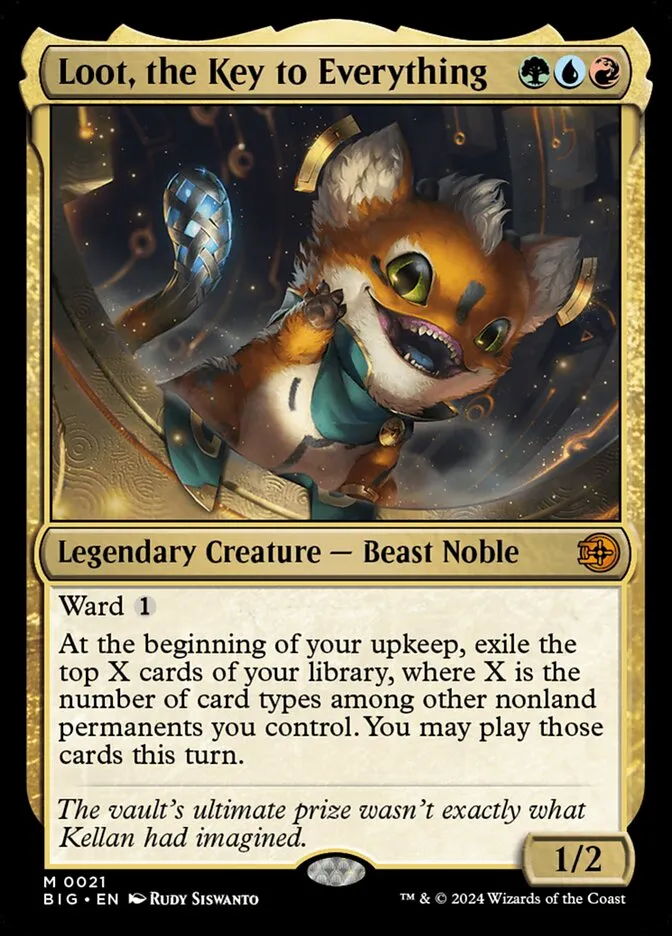 2024 The Big Score Loot, the Key to Everything mythic #21 mythic card image