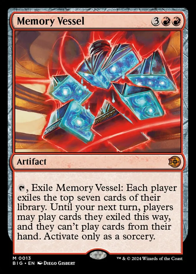 2024 The Big Score Memory Vessel mythic #13 mythic card image
