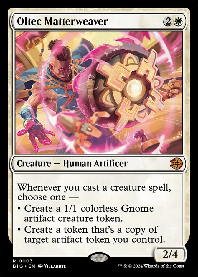 2024 The Big Score Oltec Matterweaver mythic #3 mythic card image