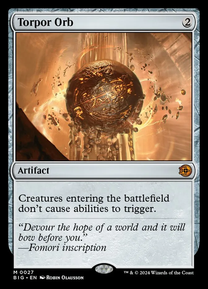 2024 The Big Score Torpor Orb mythic #27 mythic card image
