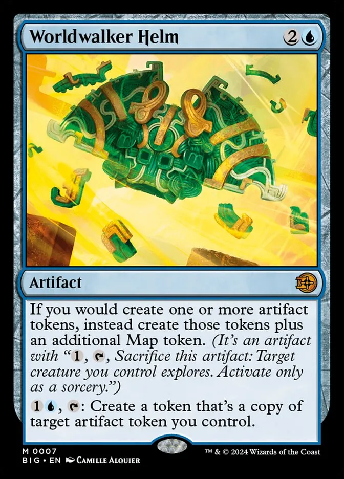 2024 The Big Score Worldwalker Helm mythic #7 mythic card image