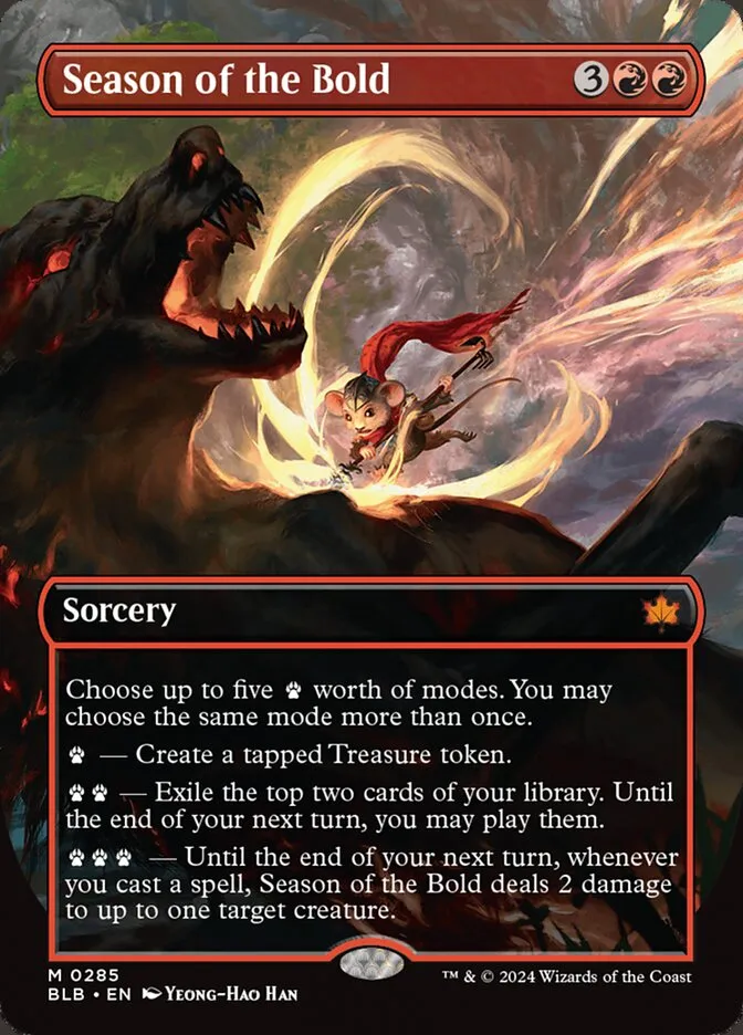 2024 Bloomburrow Season of the Bold mythic #285 mythic card image