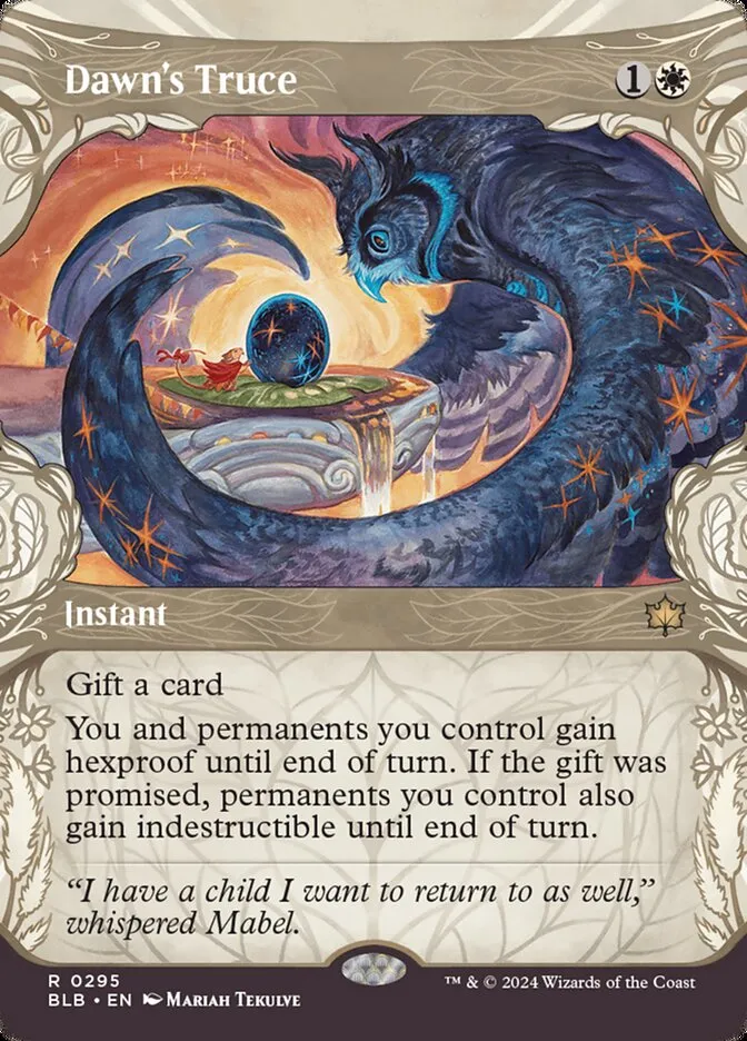 2024 Bloomburrow Dawn's Truce rare #295 rare card image
