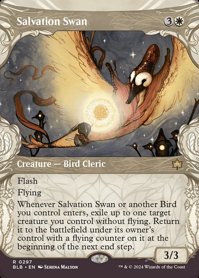 2024 Bloomburrow Salvation Swan #297 rare card image