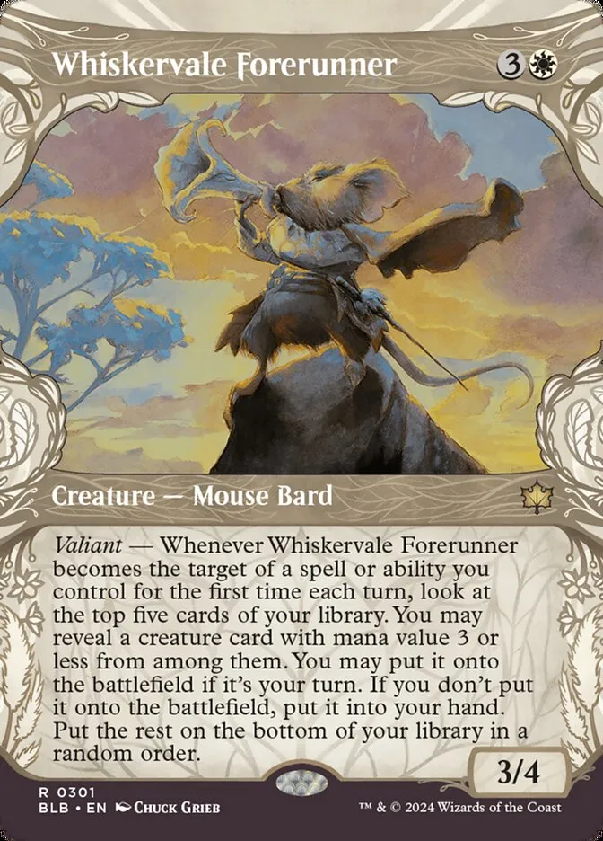 2024 Bloomburrow Whiskervale Forerunner #301 rare card image
