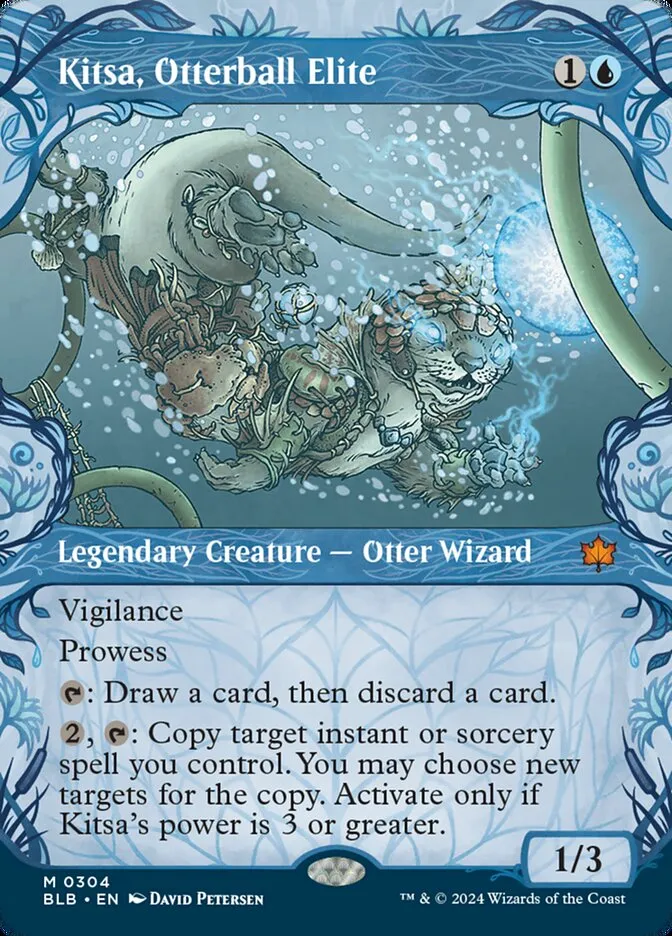2024 Bloomburrow Kitsa, Otterball Elite mythic #304 mythic card image
