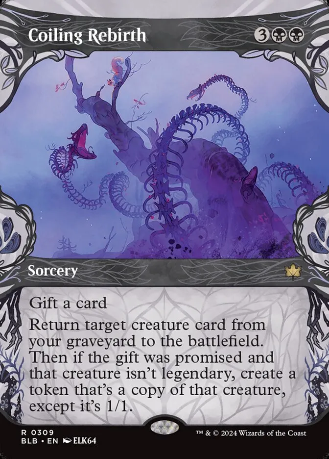 2024 Bloomburrow Coiling Rebirth #309 rare card image