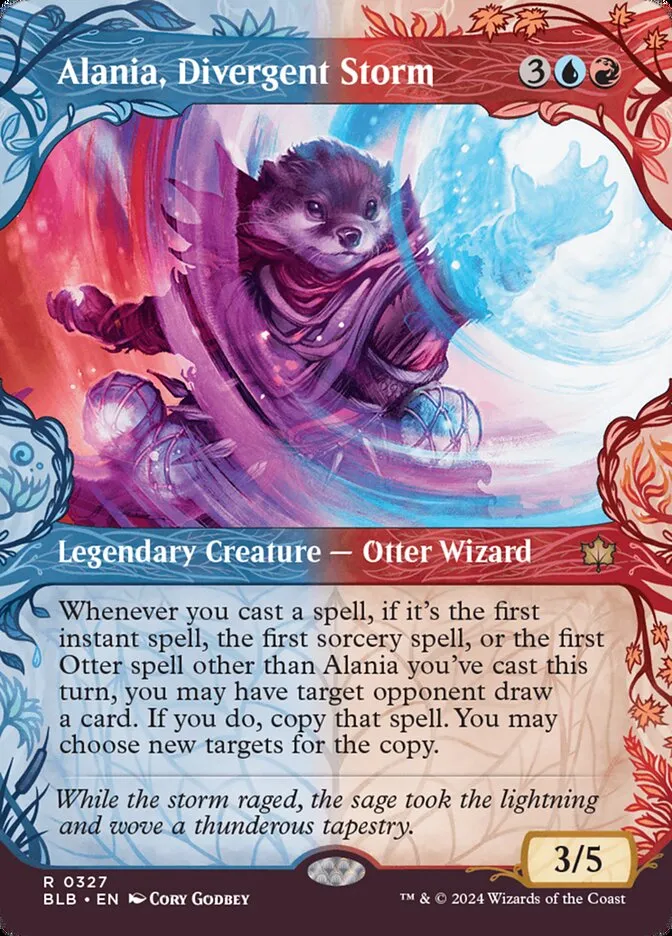 2024 Bloomburrow Alania, Divergent Storm #327 rare card image