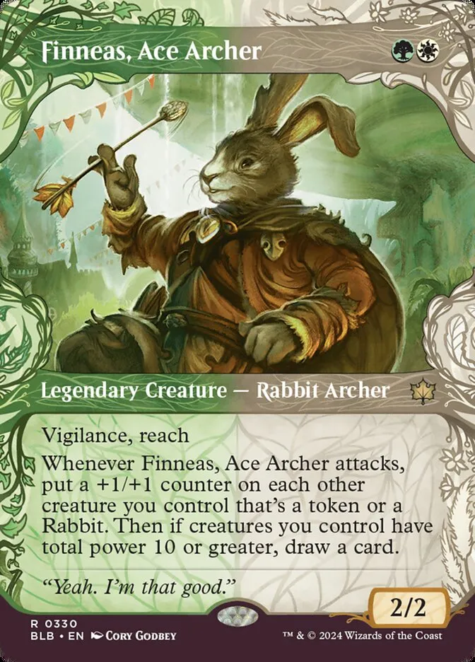 2024 Bloomburrow Finneas, Ace Archer #330 rare card image
