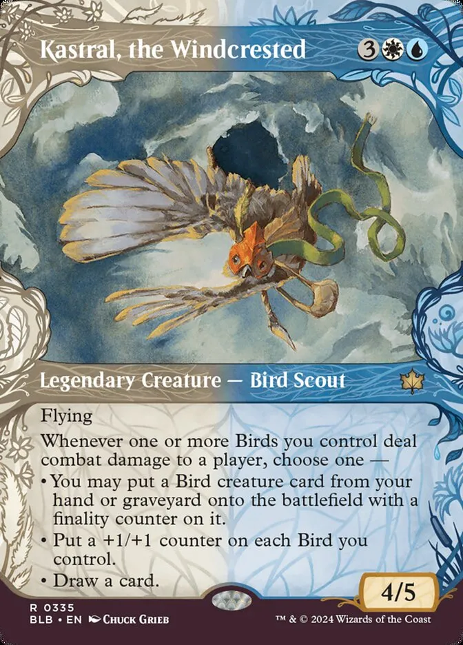 2024 Bloomburrow Kastral, the Windcrested #335 rare card image