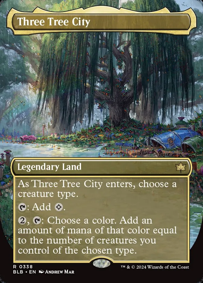 2024 Bloomburrow Three Tree City #338 rare card image