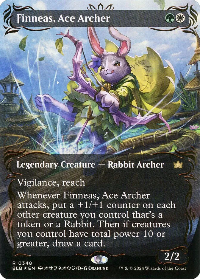 2024 Bloomburrow Finneas, Ace Archer #348 rare card image