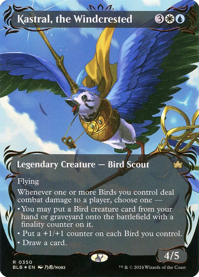 2024 Bloomburrow Kastral, the Windcrested #350 rare card image