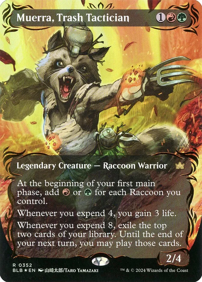 2024 Bloomburrow Muerra, Trash Tactician #352 rare card image