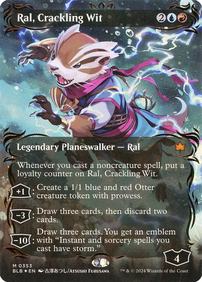 2024 Bloomburrow Ral, Crackling Wit #353 mythic card image