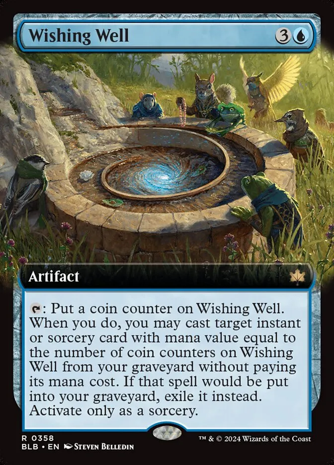 2024 Bloomburrow Wishing Well #358 rare card image
