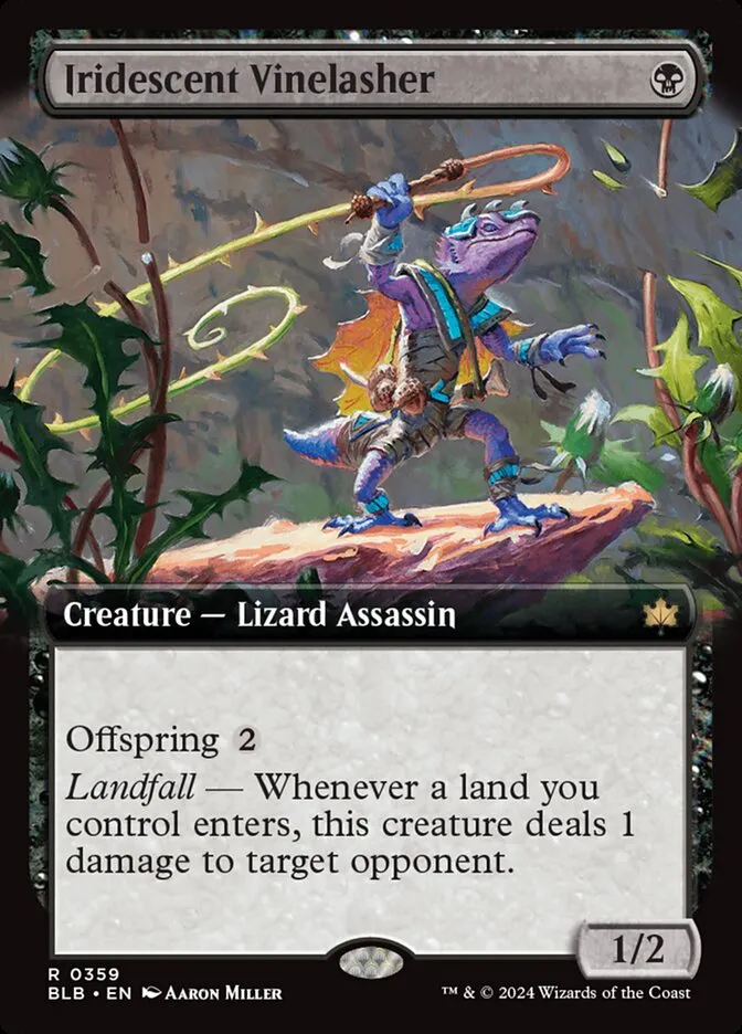 2024 Bloomburrow Iridescent Vinelasher #359 rare card image