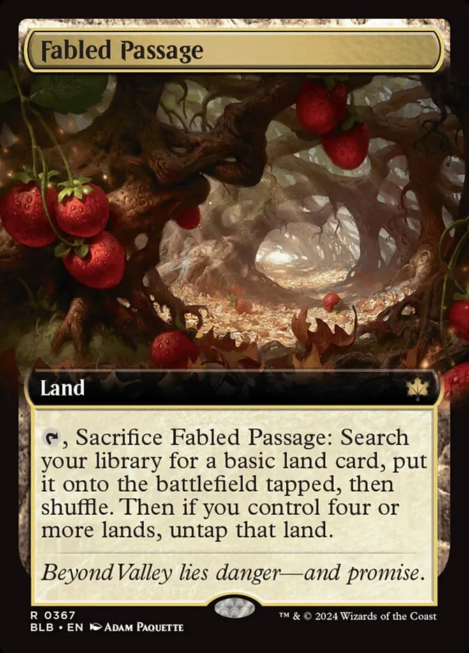 2024 Bloomburrow Fabled Passage #367 rare card image
