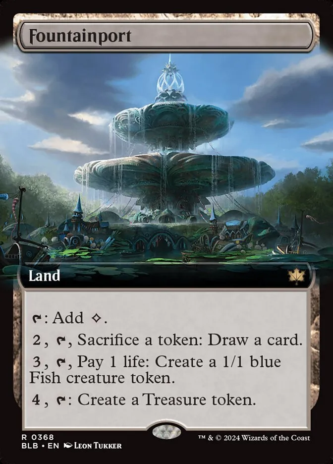 2024 Bloomburrow Fountainport #368 rare card image