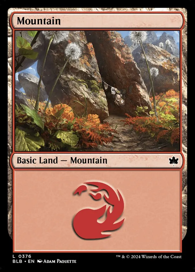 2024 Bloomburrow Mountain common #376 common card image
