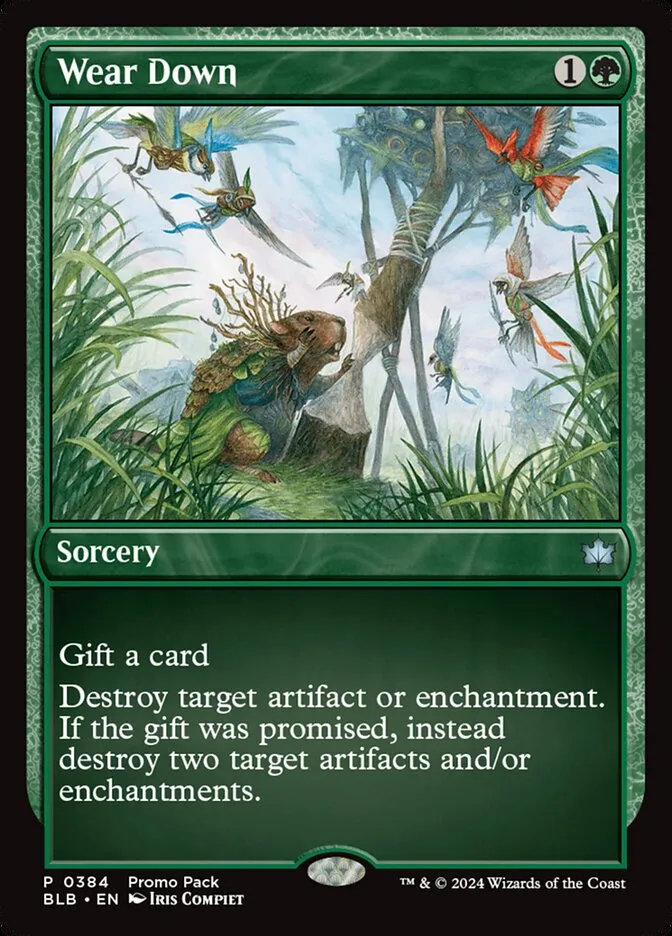 2024 Bloomburrow Wear Down uncommon #384 uncommon card image