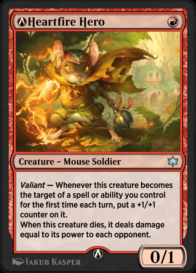 2024 Bloomburrow A-Heartfire Hero uncommon #A-138 uncommon card image