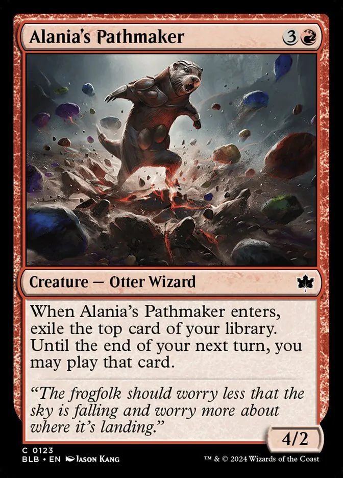 2024 Bloomburrow Alania's Pathmaker common #123 common card image