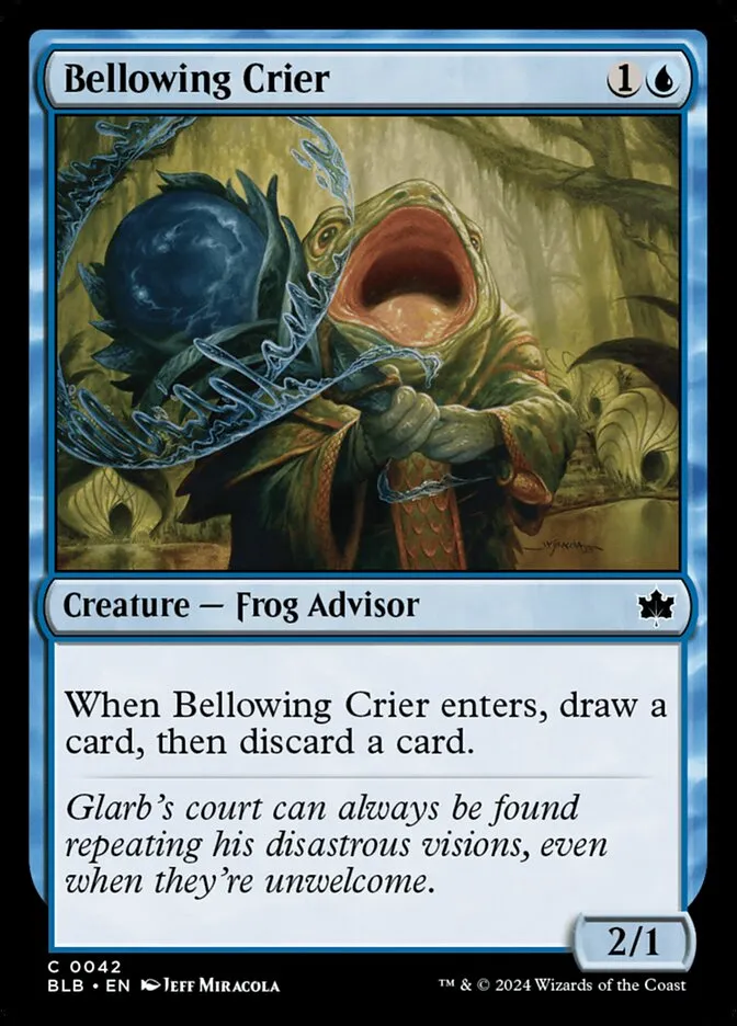 2024 Bloomburrow Bellowing Crier [Foil] common #42 common card image