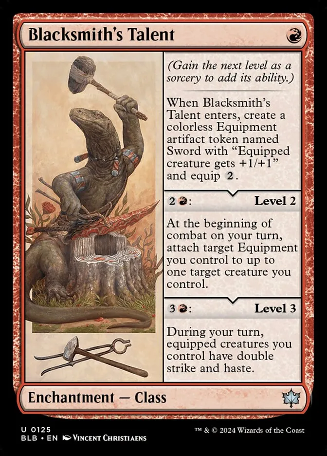 2024 Bloomburrow Blacksmith's Talent uncommon #125 uncommon card image