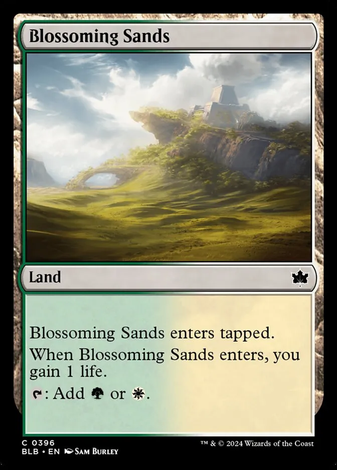 2024 Bloomburrow Blossoming Sands #396 common card image
