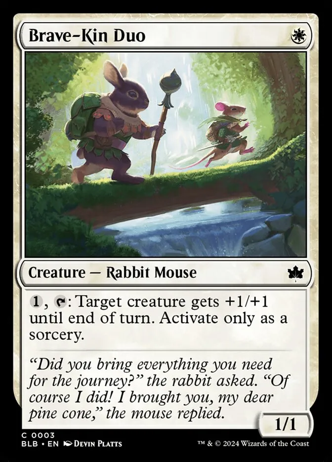 2024 Bloomburrow Brave-Kin Duo [Foil] common #3 common card image