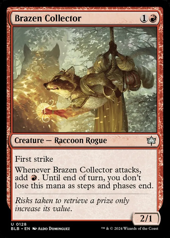 2024 Bloomburrow Brazen Collector #128 uncommon card image